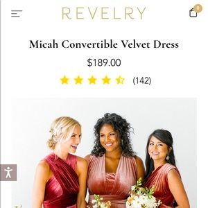 Revelry Micah Convertible Velvet Dress!